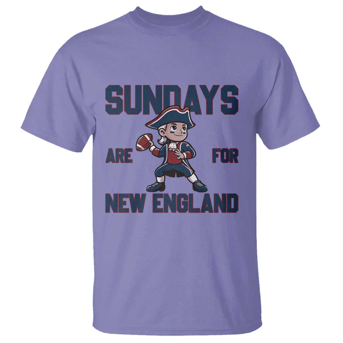 Sundays Are For NE T Shirt Game Day Sports Fan Gift TS12 Violet Print Your Wear