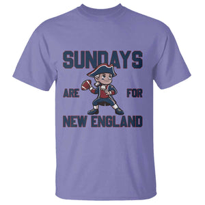 Sundays Are For NE T Shirt Game Day Sports Fan Gift TS12 Violet Print Your Wear