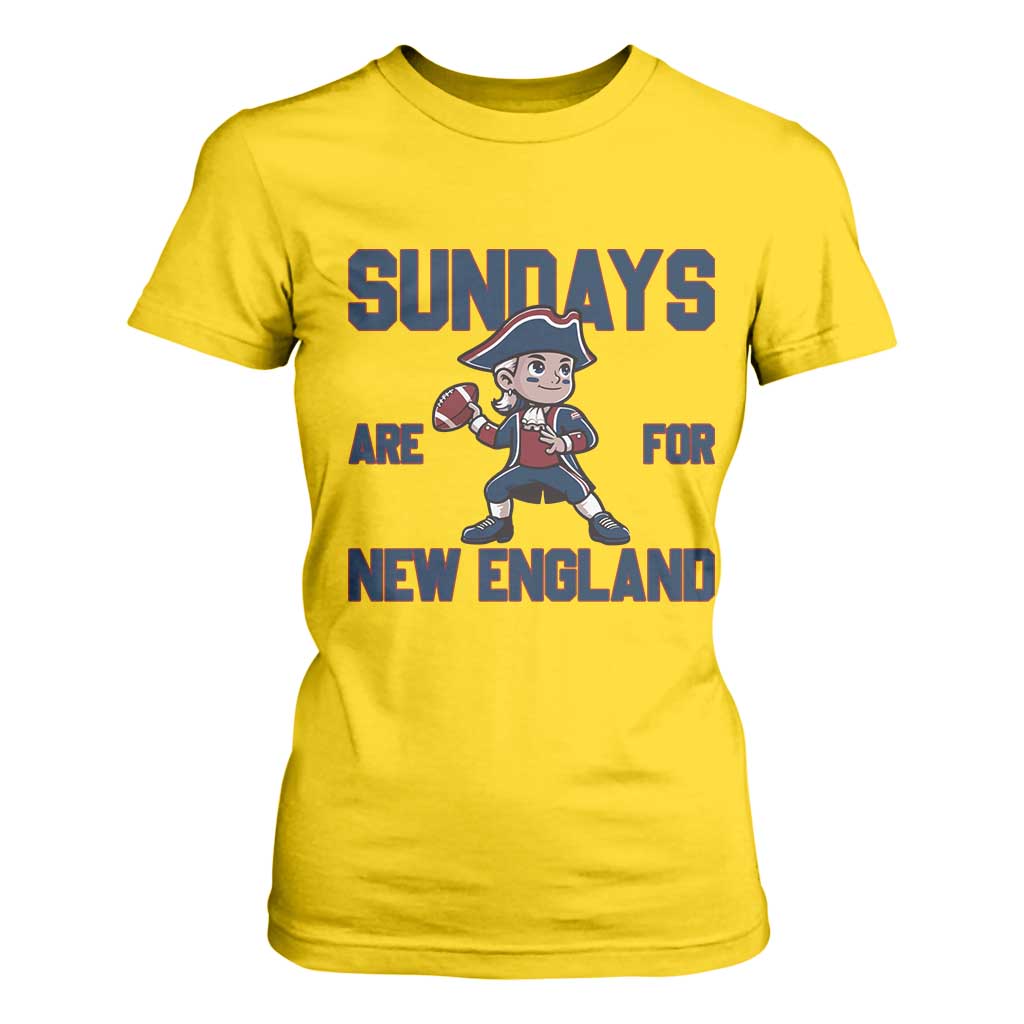 Sundays Are For NE T Shirt For Women Game Day Sports Fan Gift TS12 Daisy Print Your Wear