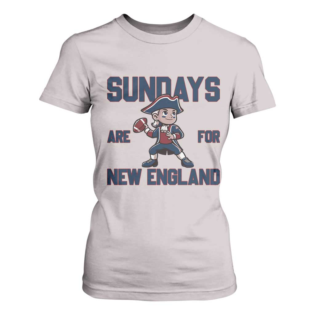 Sundays Are For NE T Shirt For Women Game Day Sports Fan Gift TS12 Ice Gray Print Your Wear