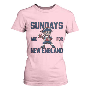 Sundays Are For NE T Shirt For Women Game Day Sports Fan Gift TS12 Light Pink Print Your Wear