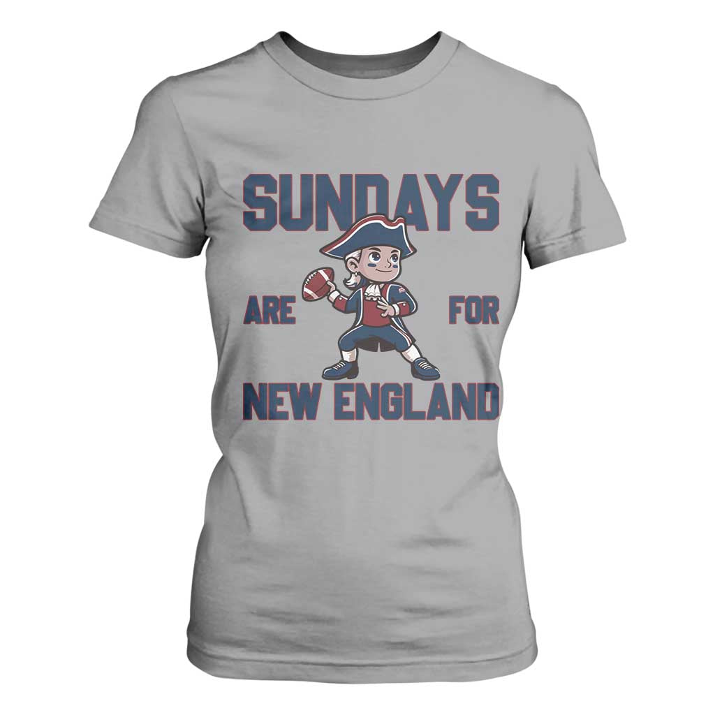 Sundays Are For NE T Shirt For Women Game Day Sports Fan Gift TS12 Sport Gray Print Your Wear