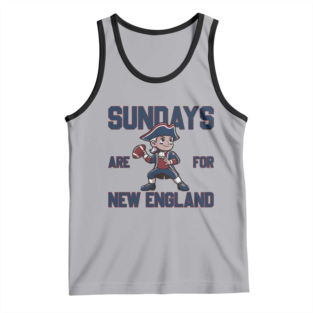 Sundays Are For NE Tank Top Game Day Sports Fan Gift TS12 Athletic Heather Black Print Your Wear