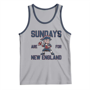 Sundays Are For NE Tank Top Game Day Sports Fan Gift TS12 Athletic Heather Navy Print Your Wear