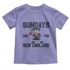 Sundays Are For NE Toddler T Shirt Game Day Sports Fan Gift TS12 Violet Print Your Wear