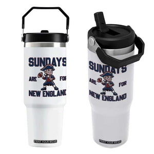 Sundays Are For NE Flip Straw Tumbler Game Day Sports Fan Gift TS12 One Size: 30 oz White Print Your Wear