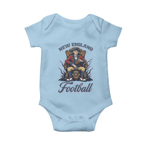 Funny George Washington NE Football Lover Gift Baby Onesie TS12 Light Blue Print Your Wear