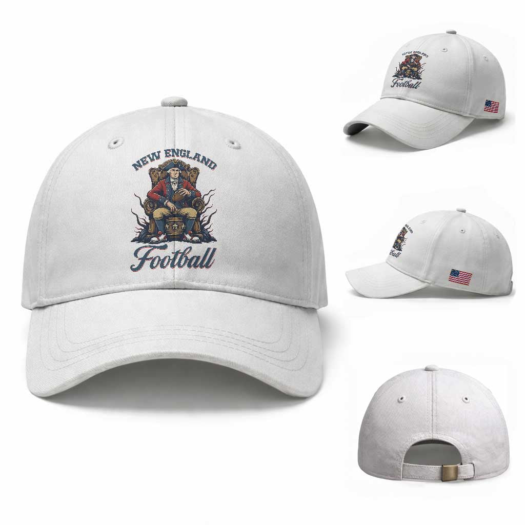 Funny George Washington NE Football Lover Gift Baseball Cap TS12 Baseball Cap Universal Fit White Print Your Wear