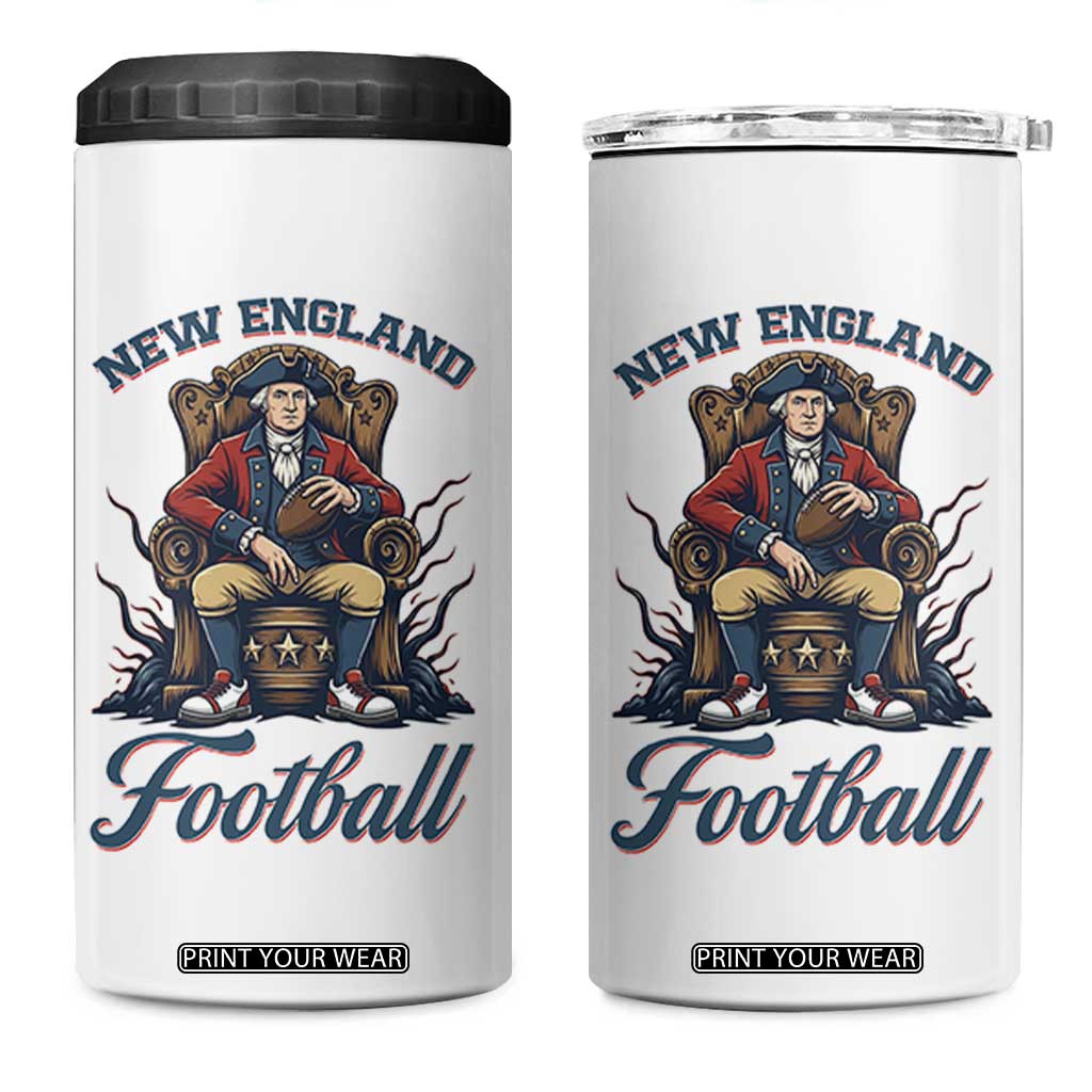 Funny George Washington NE Football Lover Gift 4 in 1 Can Cooler Tumbler TS12 One Size: 16 oz White Print Your Wear