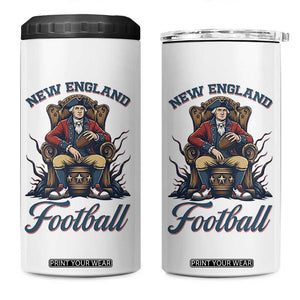 Funny George Washington NE Football Lover Gift 4 in 1 Can Cooler Tumbler TS12 One Size: 16 oz White Print Your Wear