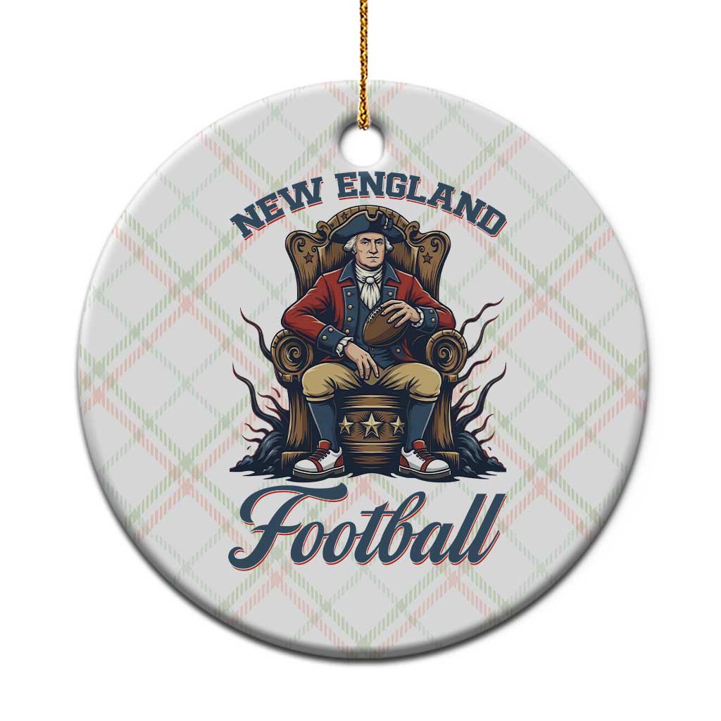 Funny George Washington NE Football Lover Gift Ceramic Ornament TS12 1pc Christmas Plaid Print Your Wear