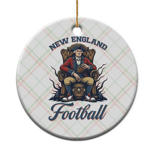 Funny George Washington NE Football Lover Gift Ceramic Ornament TS12 1pc Christmas Plaid Print Your Wear