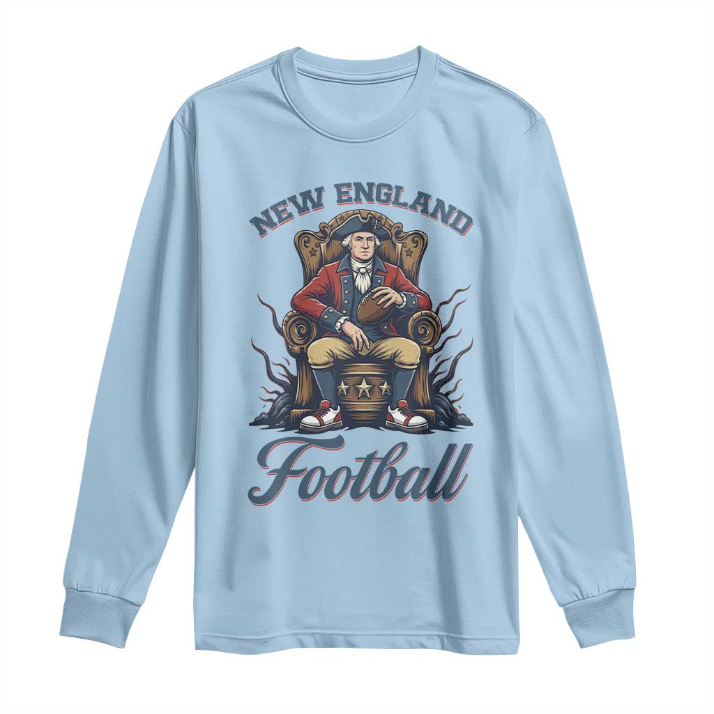 Funny George Washington NE Football Lover Gift Long Sleeve Shirt TS12 Light Blue Print Your Wear