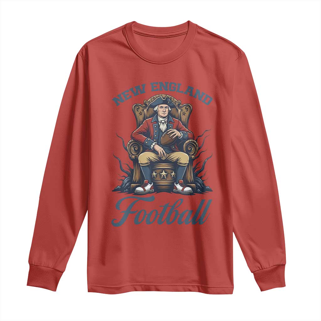 Funny George Washington NE Football Lover Gift Long Sleeve Shirt TS12 Red Print Your Wear