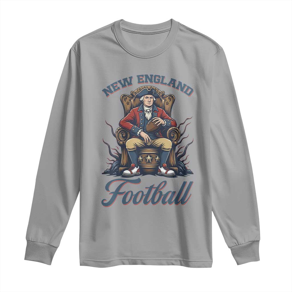 Funny George Washington NE Football Lover Gift Long Sleeve Shirt TS12 Sport Gray Print Your Wear