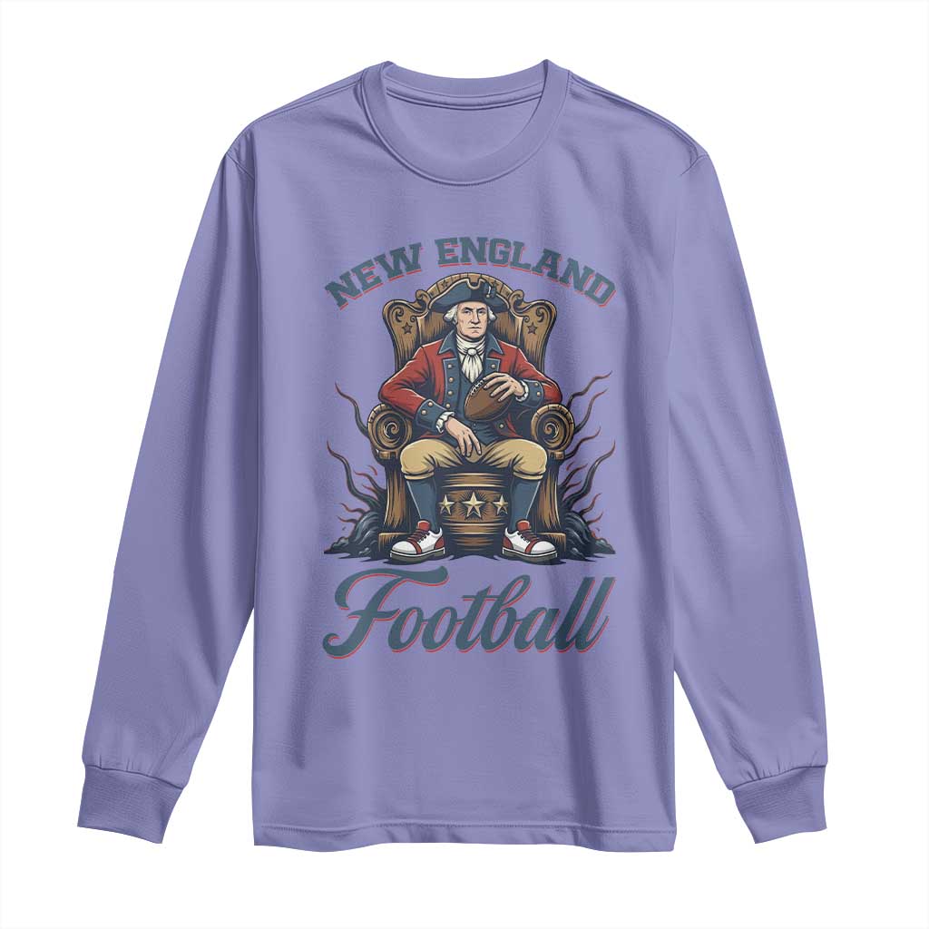 Funny George Washington NE Football Lover Gift Long Sleeve Shirt TS12 Violet Print Your Wear