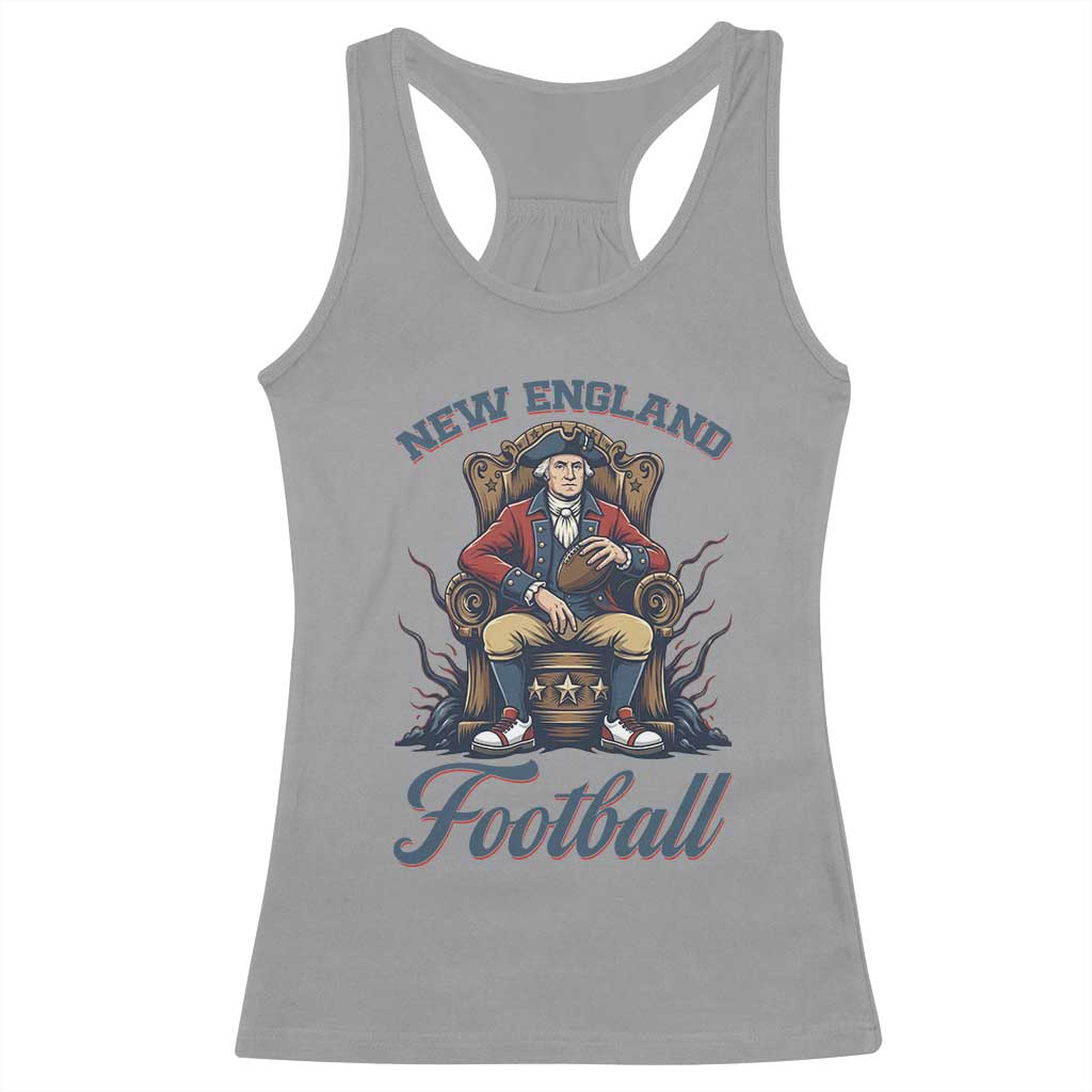Funny George Washington NE Football Lover Gift Racerback Tank Top TS12 Sport Gray Print Your Wear