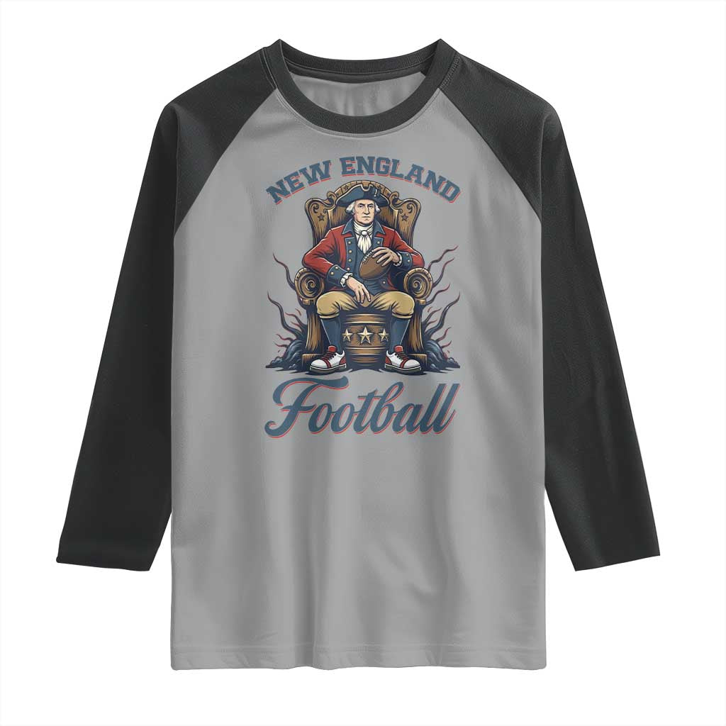Funny George Washington NE Football Lover Gift Raglan Shirt TS12 Sport Gray Black Print Your Wear
