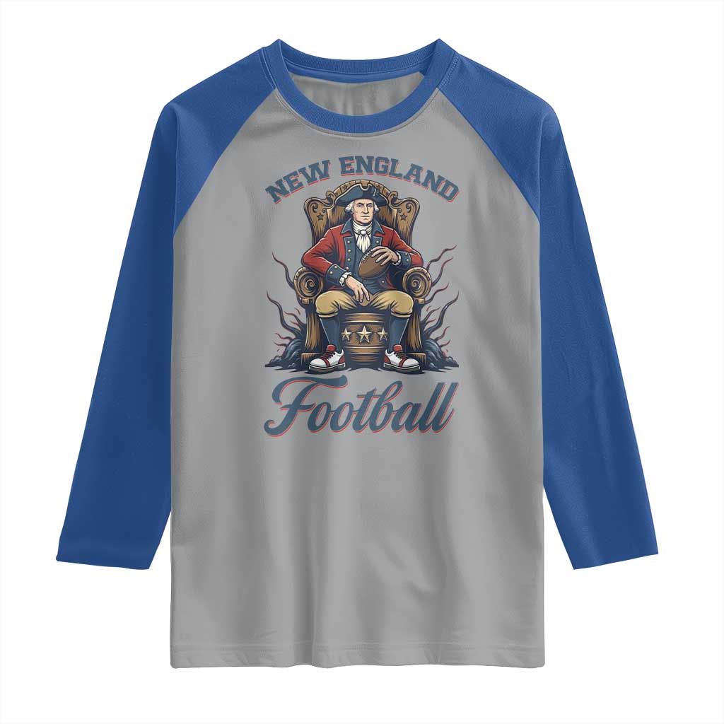 Funny George Washington NE Football Lover Gift Raglan Shirt TS12 Sport Gray Royal Print Your Wear
