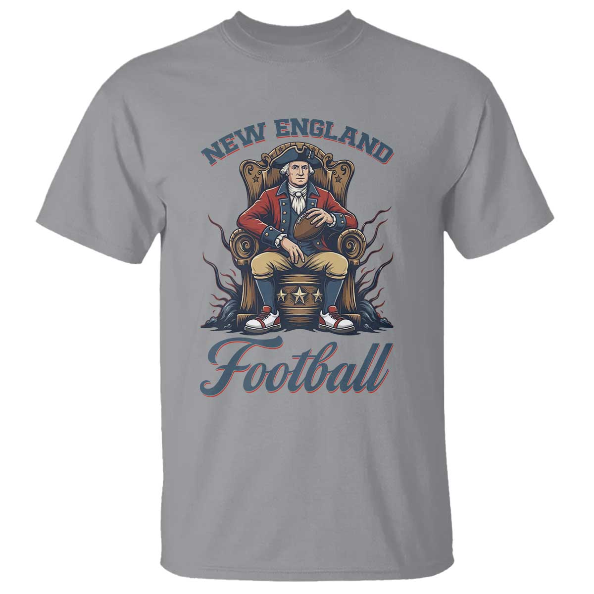 Funny George Washington NE Football Lover Gift T Shirt TS12 Sport Gray Print Your Wear