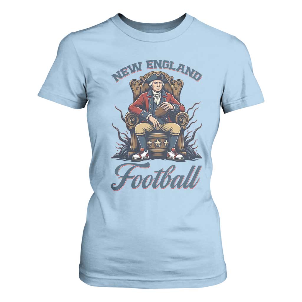 Funny George Washington NE Football Lover Gift T Shirt For Women TS12 Light Blue Print Your Wear