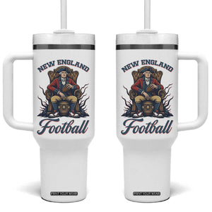 Funny George Washington NE Football Lover Gift Tumbler With Handle TS12 One Size: 40 oz White Print Your Wear