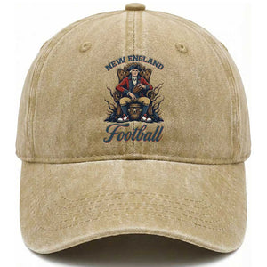 Funny George Washington NE Football Lover Gift Washed Cotton Baseball Cap TS12 Print Your Wear