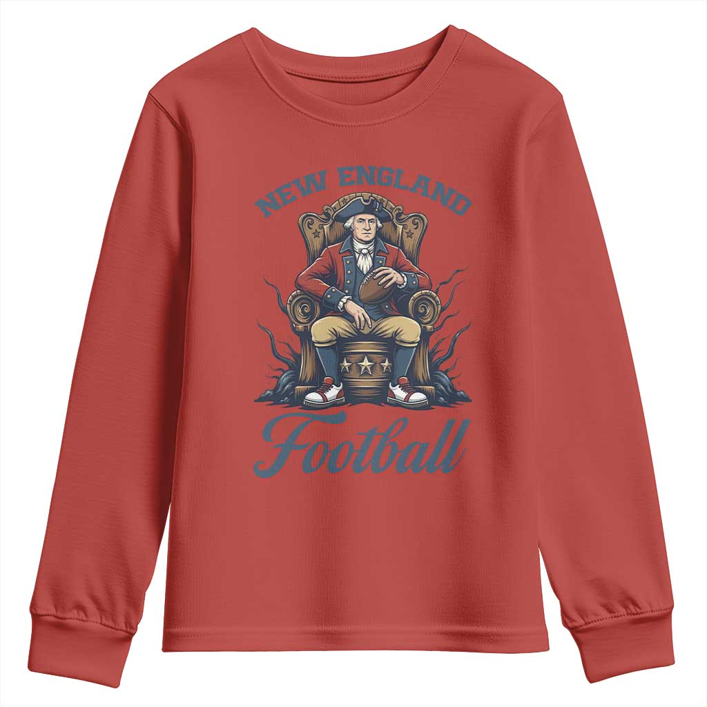 Funny George Washington NE Football Lover Gift Youth Sweatshirt TS12 Red Print Your Wear