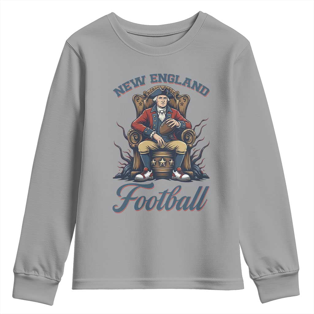 Funny George Washington NE Football Lover Gift Youth Sweatshirt TS12 Sport Gray Print Your Wear