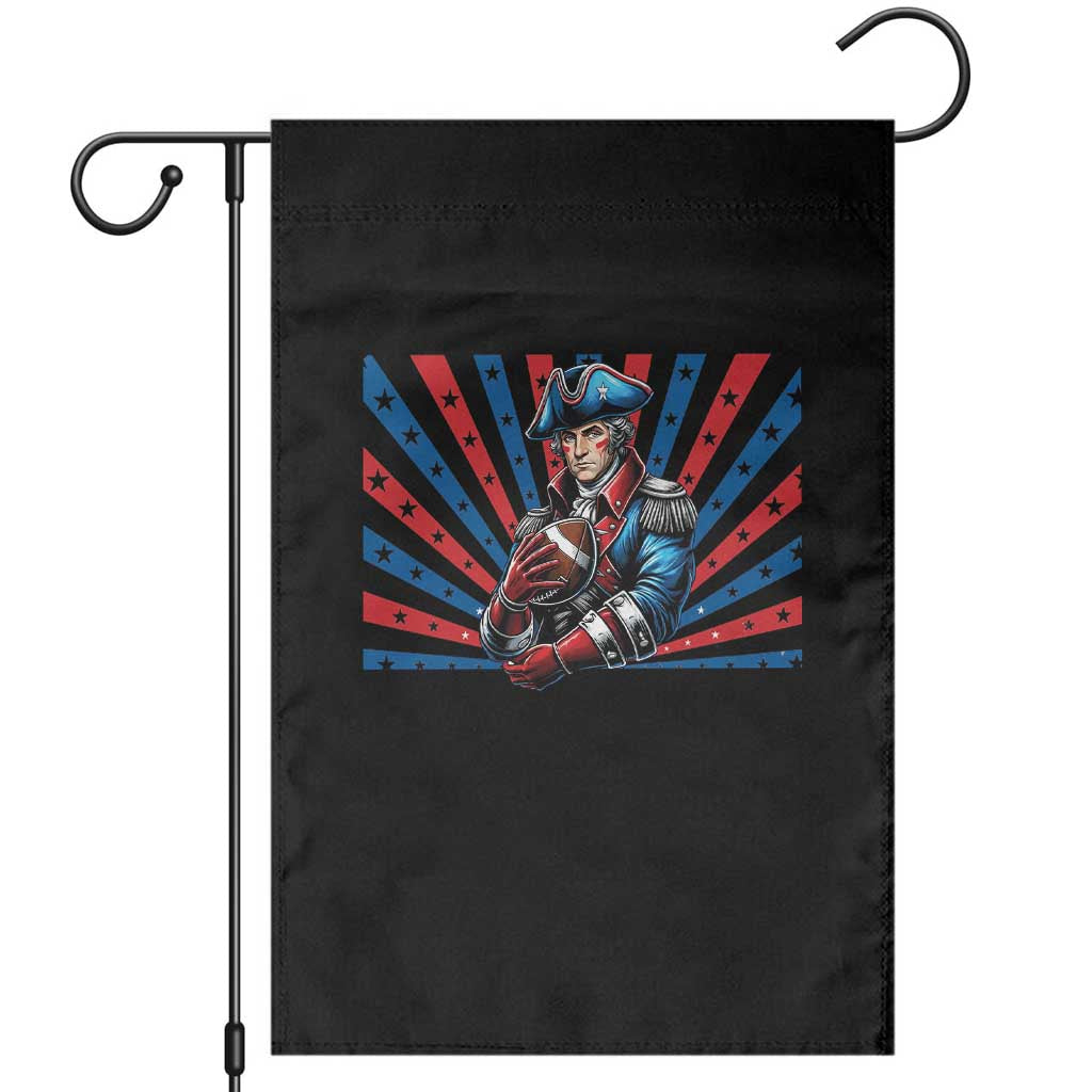 Vintage George Washington Football Garden Flag NE Pride Gift TS12 Black Print Your Wear