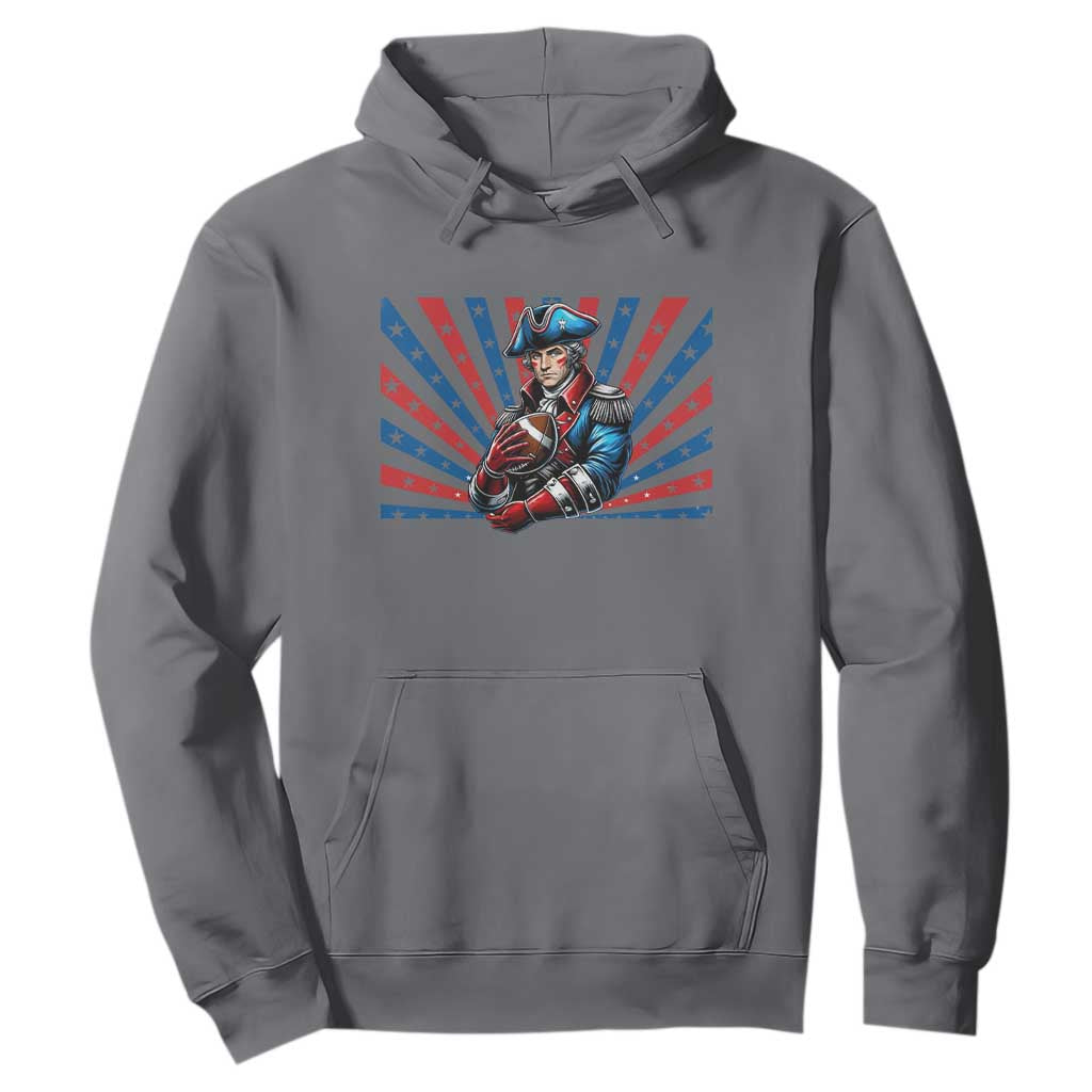 Vintage George Washington Football Hoodie NE Pride Gift TS12 Charcoal Print Your Wear