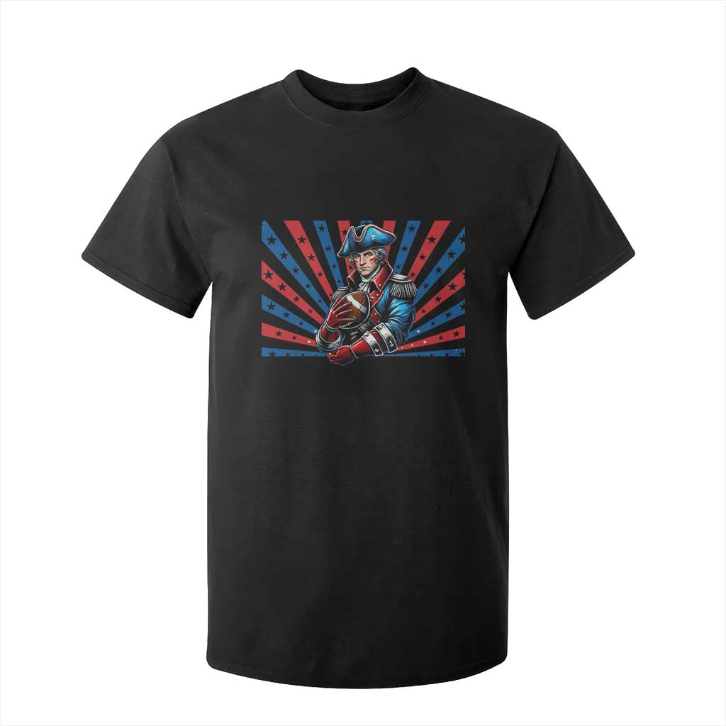 Vintage George Washington Football T Shirt For Kid NE Pride Gift TS12 Black Print Your Wear