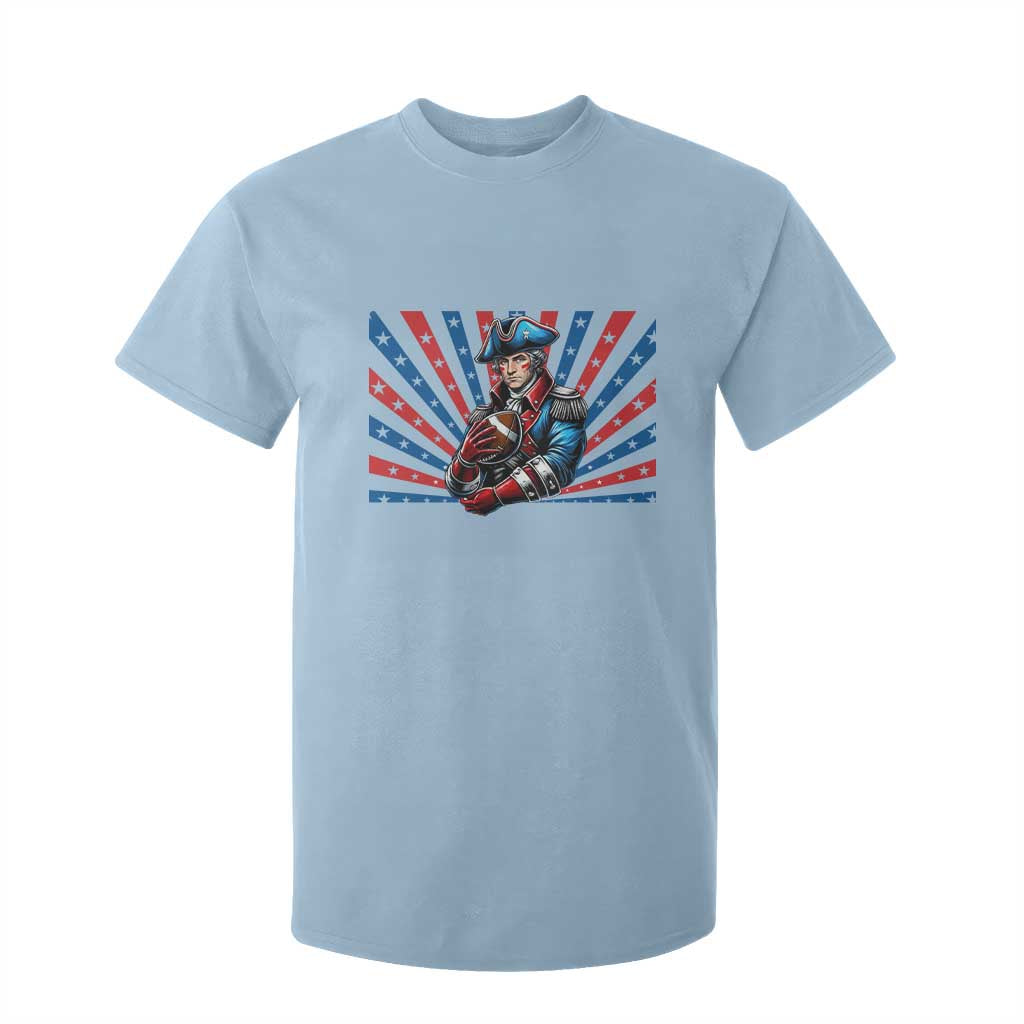 Vintage George Washington Football T Shirt For Kid NE Pride Gift TS12 Light Blue Print Your Wear