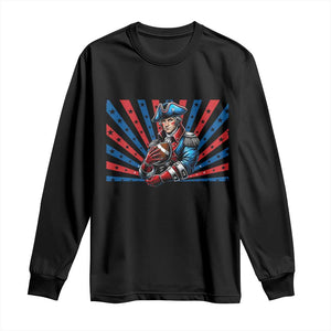 Vintage George Washington Football Long Sleeve Shirt NE Pride Gift TS12 Black Print Your Wear