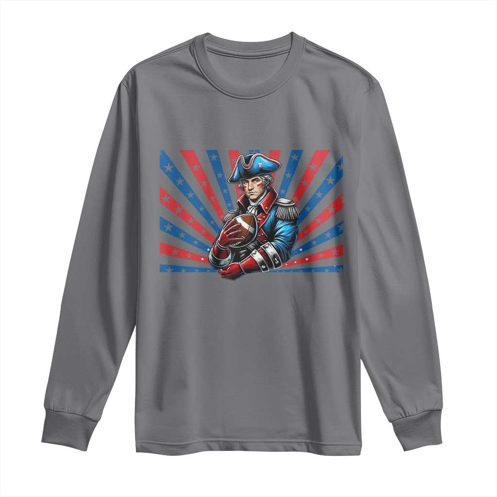 Vintage George Washington Football Long Sleeve Shirt NE Pride Gift TS12 Charcoal Print Your Wear