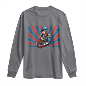 Vintage George Washington Football Long Sleeve Shirt NE Pride Gift TS12 Charcoal Print Your Wear