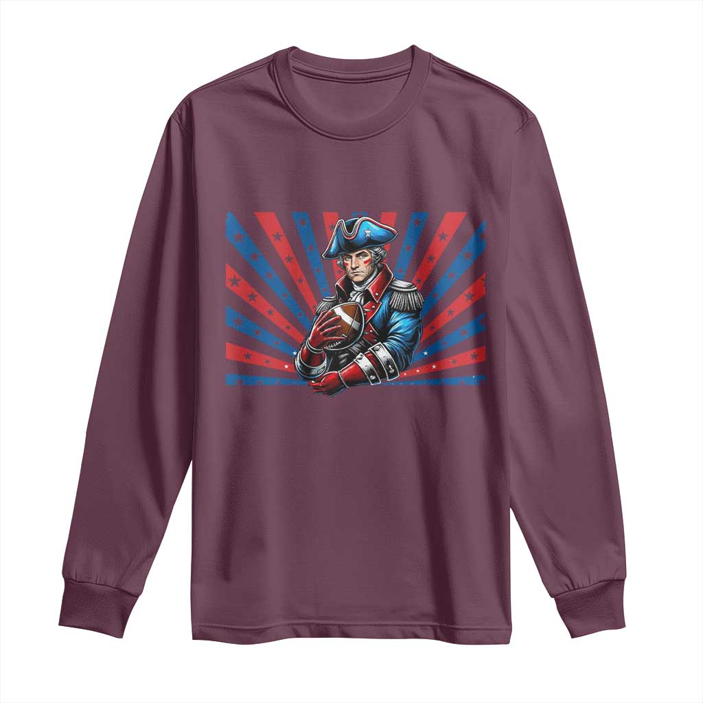 Vintage George Washington Football Long Sleeve Shirt NE Pride Gift TS12 Maroon Print Your Wear