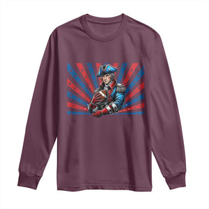 Vintage George Washington Football Long Sleeve Shirt NE Pride Gift TS12 Maroon Print Your Wear