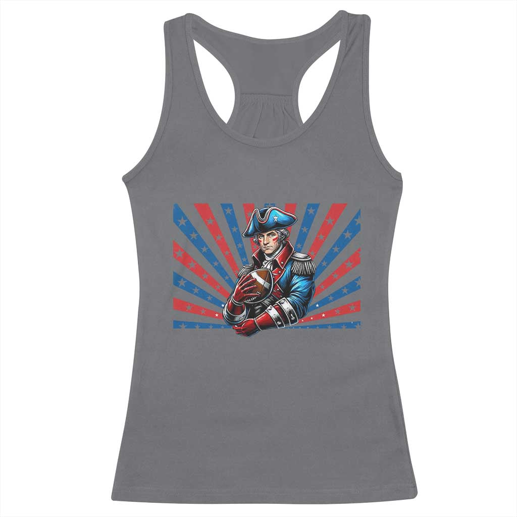 Vintage George Washington Football Racerback Tank Top NE Pride Gift TS12 Charcoal Print Your Wear