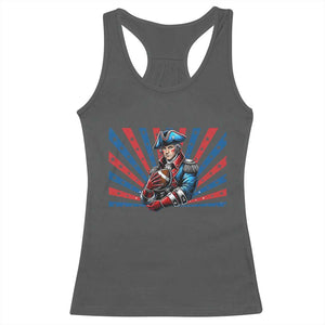 Vintage George Washington Football Racerback Tank Top NE Pride Gift TS12 Dark Heather Print Your Wear