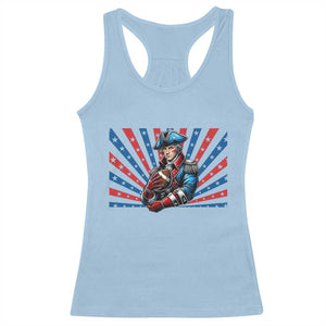 Vintage George Washington Football Racerback Tank Top NE Pride Gift TS12 Light Blue Print Your Wear