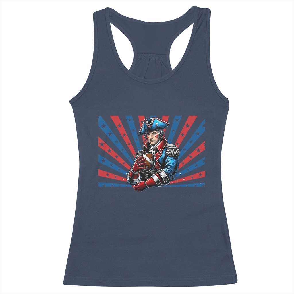 Vintage George Washington Football Racerback Tank Top NE Pride Gift TS12 Navy Print Your Wear