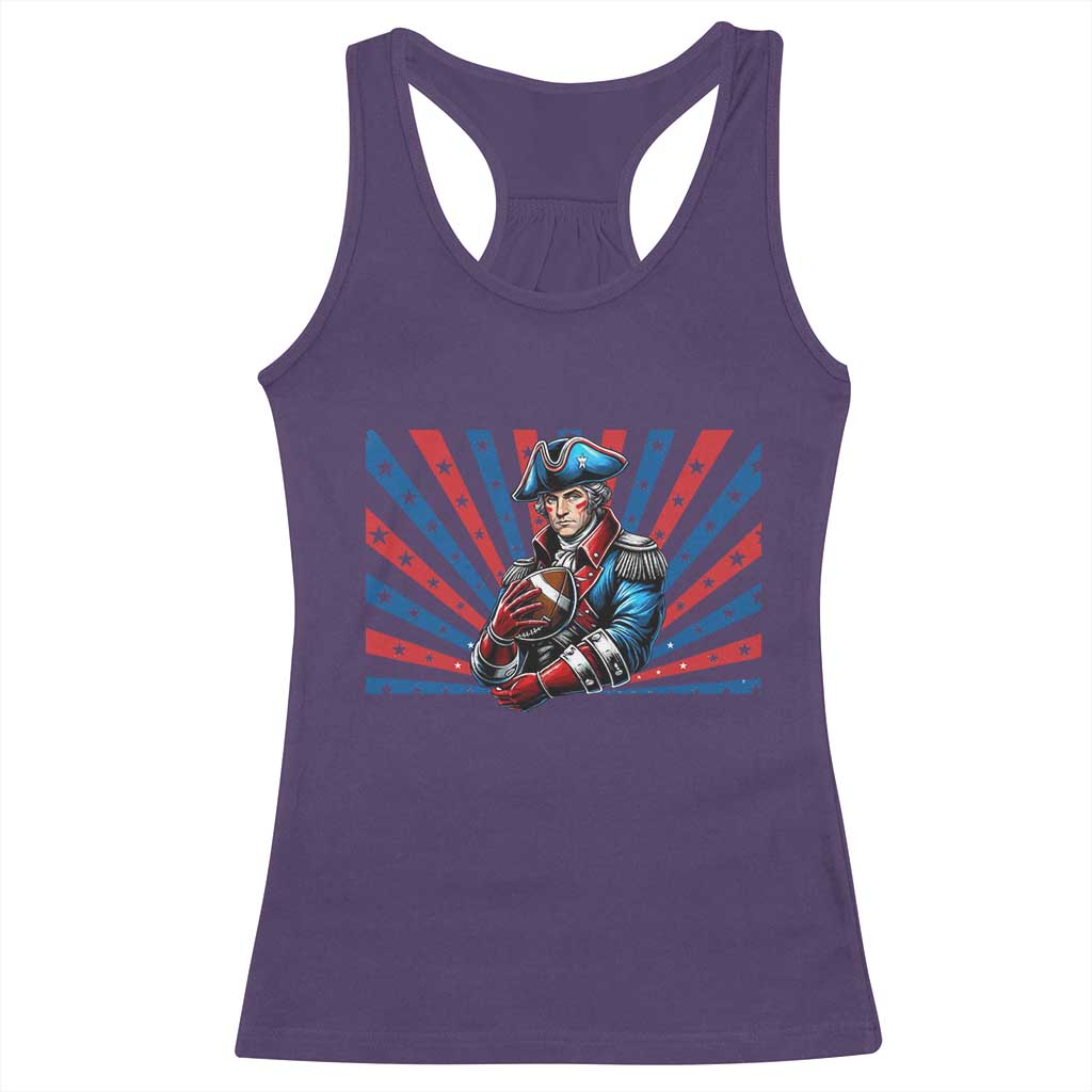 Vintage George Washington Football Racerback Tank Top NE Pride Gift TS12 Purple Print Your Wear