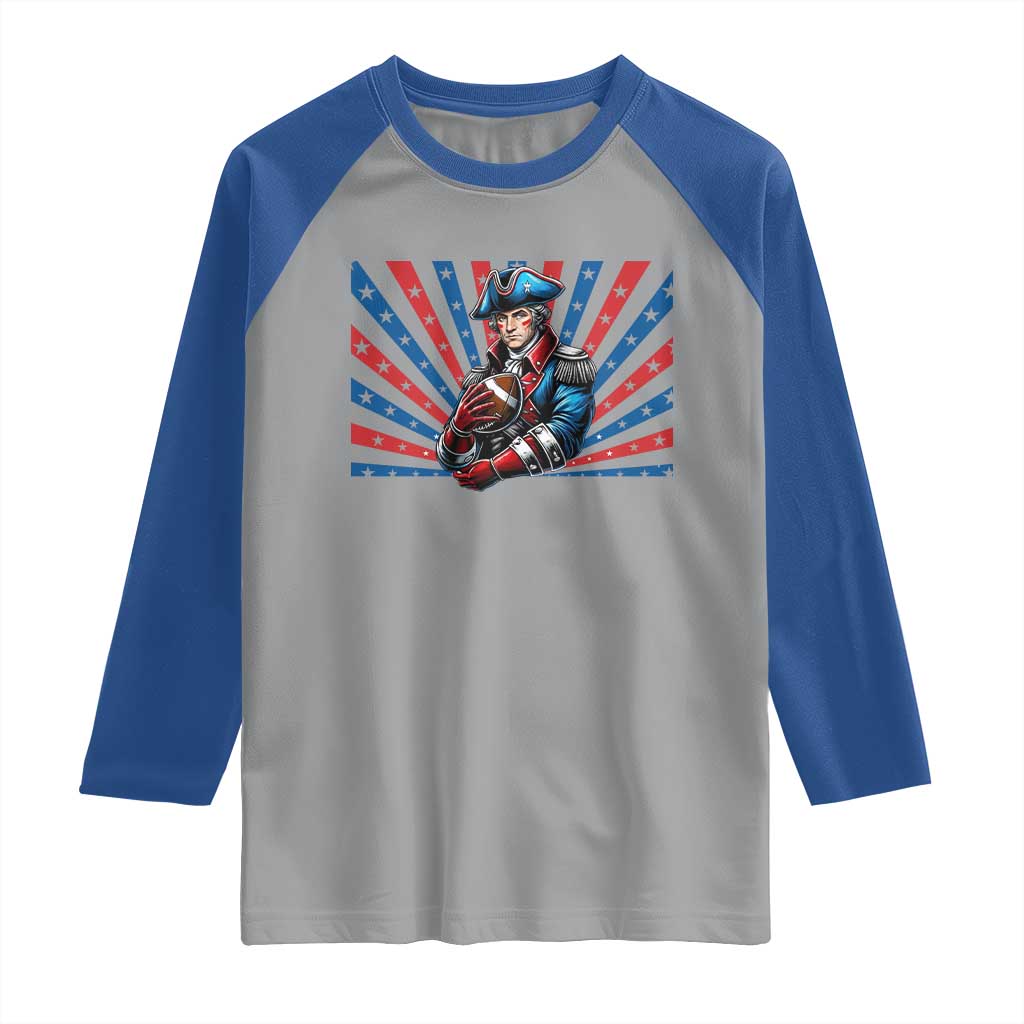 Vintage George Washington Football Raglan Shirt NE Pride Gift TS12 Sport Gray Royal Print Your Wear