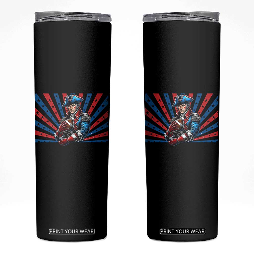 Vintage George Washington Football Skinny Tumbler NE Pride Gift TS12 Black Print Your Wear