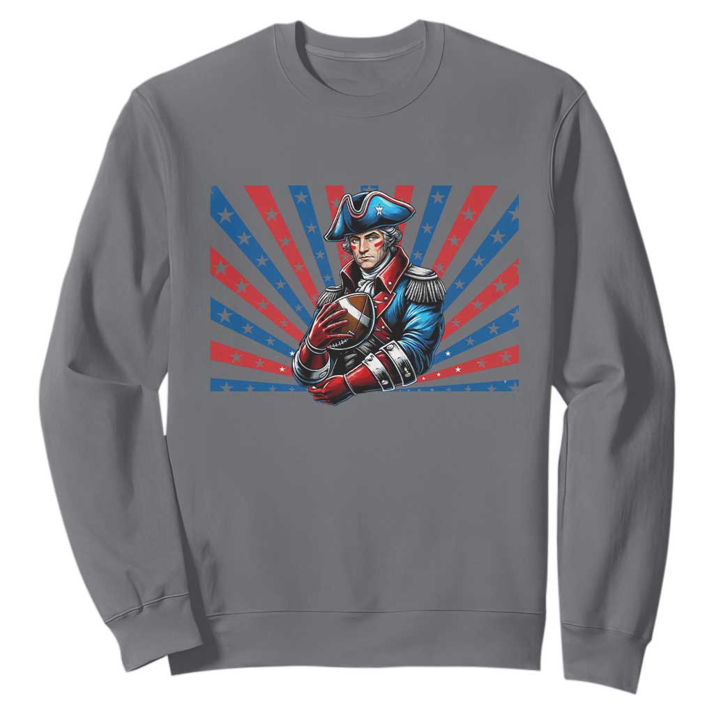Vintage George Washington Football Sweatshirt NE Pride Gift TS12 Charcoal Print Your Wear