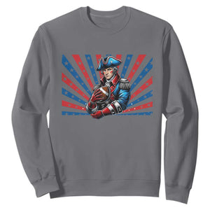 Vintage George Washington Football Sweatshirt NE Pride Gift TS12 Charcoal Print Your Wear