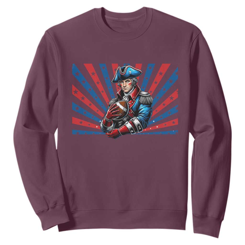 Vintage George Washington Football Sweatshirt NE Pride Gift TS12 Maroon Print Your Wear