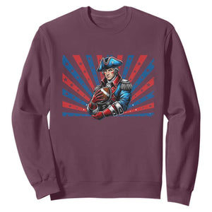 Vintage George Washington Football Sweatshirt NE Pride Gift TS12 Maroon Print Your Wear