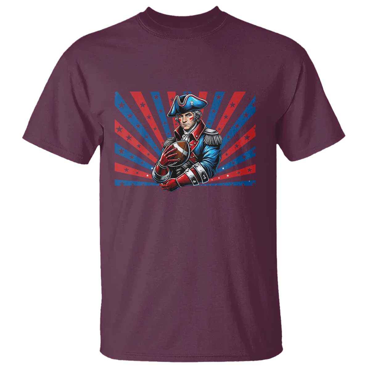 Vintage George Washington Football T Shirt NE Pride Gift TS12 Maroon Print Your Wear